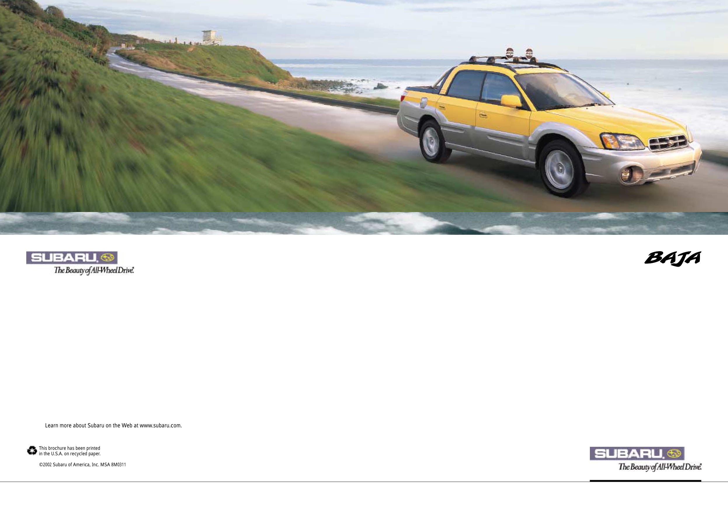 2003 Subaru Baja Brochure